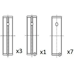 Abbildung von FAI AutoParts BM1051 025 Kurbelwellenlager LOTUS: Elise Mk2, Mk1, MG: MG ZR Schrägheck