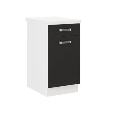 Abbildung von Küchen Unterschrank 40 cm für das Modell,Omega 240 Schwarz + Weiss&#039;