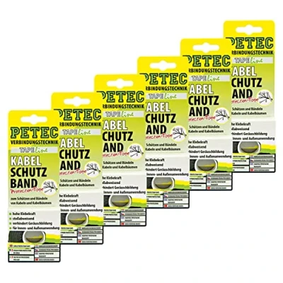 Abbildung von Petec_bundle 6X PETEC KABELSCHUTZBAND 19 MM X 10 M 87500