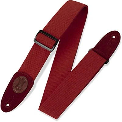 Abbildung von Levy&#039;s Leathers MSSC8 Red Gitarrengurte 2&quot; Signature Series Cotton Strap