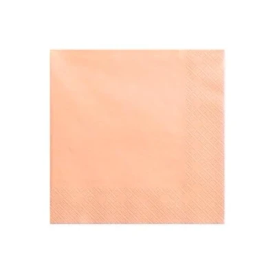 Abbildung von Servietten 33x33 cm 3 lagig 20 Stück Papierservietten Servierten für Geburtstag Hochzeit und Party apricot Napkins layers salmon 33x33cm (1 pkt / pc.)