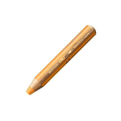 Abbildung von Buntstift, Wasserfarbe &amp; Wachsmalkreide STABILO woody 3 in 1 5er Pack gold