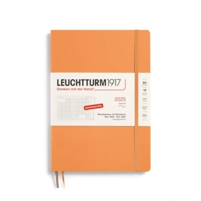 Abbildung von LEUCHTTURM1917 370604 Monatsplaner &amp; Notizbuch Composition (B5) 2025, 16 Monate, Softcover, Apricot, Deutsch