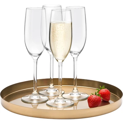 Abbildung von van Well Sektglas Ida, Glas, spülmaschinengeeignet, 21 cl, 4 teilig