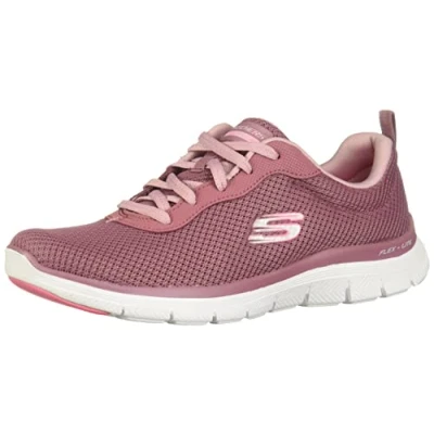 Abbildung von Skechers Sport FLEX Appeal 4.0 Sneaker low, Damen, Größe: 42, Mauve mesh/pink trim Schuhe