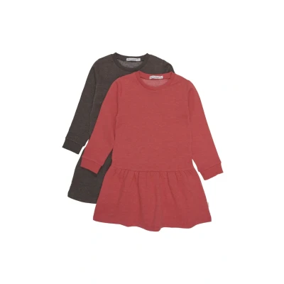 Abbildung von Minymo LS 2PACK Freizeitkleid für Kinder, Größe: 134, Tomato puree