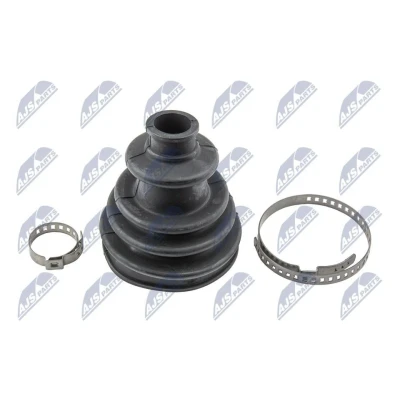 Abbildung von NTY NOP 045 Achsmanschette radseitig mit Schellen FORD: FIESTA 3, 1, 2, BMW: 3 Limousine, Touring