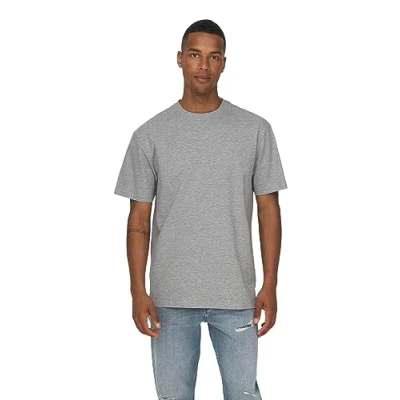 Abbildung von Only &amp; Sons Onsfred TEE Tshirt basic, Herren, Größe: XL, Light grey