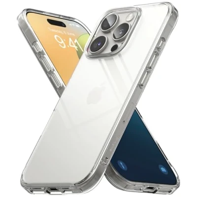 Abbildung von Ringke Fusion Case Kompatibel mit iPhone 16 Pro Hülle, Robuste Stoßfeste Bumper Hülle Fester Griff rutschfest Kratzfest Fortschrittlicher Schutz Handyhülle Clear