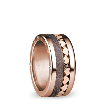 Abbildung von BERING Austauschbar Ringkombination für Damen in Rosé Gold &amp; Braun mit einzigartigem Twist Change System, Spree