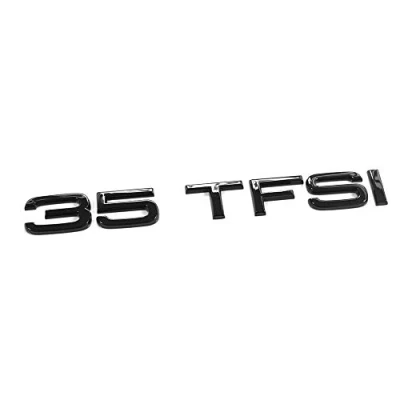 Abbildung von 35 TFSI Schriftzug schwarz Tuning Exclusive Black Edition Heckklappe Emblem