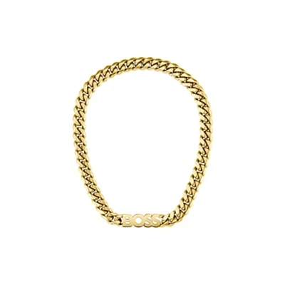 Abbildung von BOSS Jewelry Gliederhalskette für Herren Kollektion KASSY Gelbgold 1580442