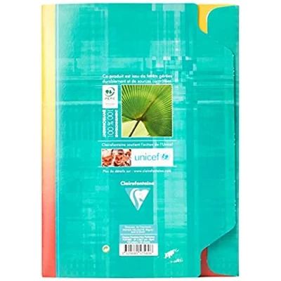 Abbildung von Clairefontaine 5756C Packung (mit 50 Kanzleibögen, DIN A4, 21 x 29,7 cm, liniert, ideal für die Schule) weiß