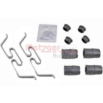 Abbildung von METZGER 109 0090 Zubehörsatz, Scheibenbremsbelag VOLVO: XC60 I, JAGUAR: E Pace, F LAND ROVER: Discovery Sport, Range Rover Evoque