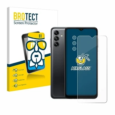 Abbildung von BROTECT Schutzglas für Samsung Galaxy A04s (Display+Kamera) Schutzfolie Panzer Folie Glas [Extrem Kratzfest 9H, Anti Fingerprint, Ultra Transparent]