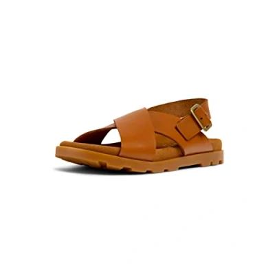 Abbildung von Camper Brutus KIDS Unisex Riemensandalette für Kinder, Größe: 29, Medium brown Schuhe