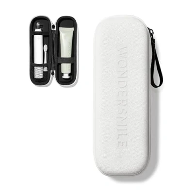 Abbildung von WonderSmile® Premium Reiseetui für Schallzahnbürste Der ultimative Schutz unterwegs stabile wasserfeste Hartschale (White)
