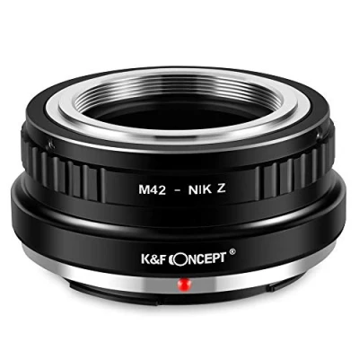 Abbildung von K&amp;F Concept M42 NIK Z Bajonettadapter Objektiv Ring für auf Nikon 7 und 6 Spiegellose Vollformatkamera