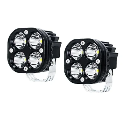 Abbildung von WELLIT Led Arbeitsscheinwerfer 2x40w 3 Zoll Scheinwerfer 12V 24V Weiß Quadrat Zusatzscheinwerfer Nebelscheinwerfer Offroad für Auto Traktor Motorrad Angellichter SUV (2x3 40W Weiß)