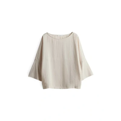 Abbildung von OPUS Kurzarm Sumana Langarmshirt, Damen, Größe: 42, Natural glaze