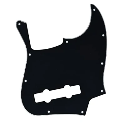 Abbildung von Dopro Jazz Bass Pickschutz für 5 Saiten, Bass, Schlagplatte USA/mexikanische Fender, Jazz, schwarz, 3 lagig
