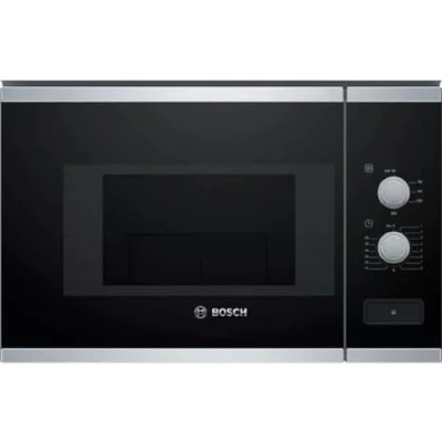 Abbildung von Bosch BFL520MS0 Einbau Mikrowelle, Kombigerät, 20 l, 800 W, Schwarz, Edelstahl Noir, Acier Inoxydable