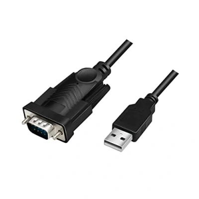 Abbildung von LogiLink AU0048A USB 2.0 (Typ A) auf Seriell (RS232 9pin) Adapterkabel für Win 11, Länge 1,5m
