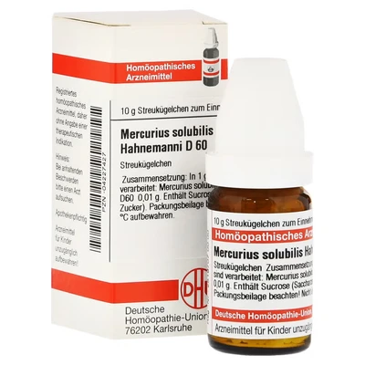 Abbildung von Mercurius Solubilis Hahnemanni D 60 Glob 10 g