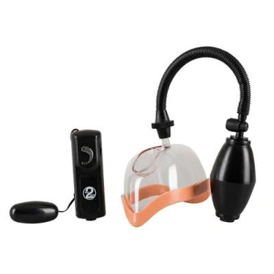 Abbildung von Vagina Saugschale „Vibrating Sucker“ mit Ballpumpe und Vibration