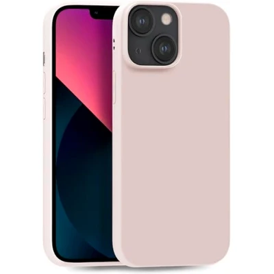 Abbildung von MyGadget Hülle kompatibel mit iPhone 13 robuste Handyhülle TPU Case Slim Silikonhülle Back Cover Kratzfest Schutzhülle matt Baby Pink
