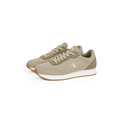 Abbildung von Calvin Klein Jeans Runner Laceup Sneaker low, Herren, Größe: 45, Weathered teak/mermaid/eggshell Schuhe