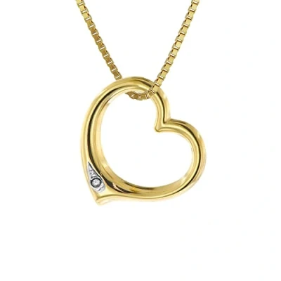 Abbildung von Acalee 50 1029 Damen Halskette mit Diamant Herz 333/8K Gold