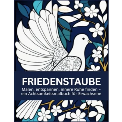 Abbildung von FRIEDENSTAUBE Malen, entspannen, innere Ruhe finden ein Achtsamkeitsmalbuch für Erwachsene, Entspannung Buch, Frieden Malbuch Ausmalbuch