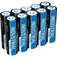 Abbildung von ANSMANN AG 10x Industrial Lithium Batterie AA Mignon 1,5V FR6 (10 Stück)