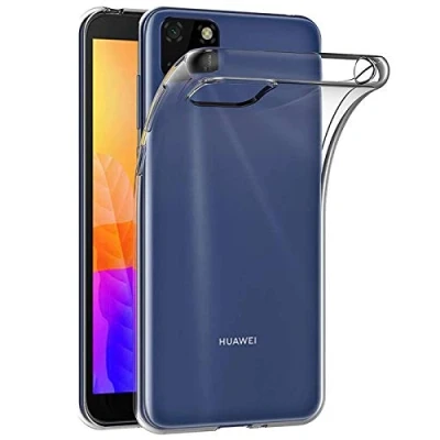 Abbildung von Verco Handyhülle für Huawei Y5p Case, Handy Cover Hülle Transparent Dünn Klar Silikon, durchsichtig