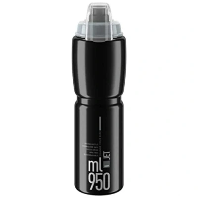 Abbildung von Elite Unisex Erwachsene Jet Plus Trinkflasche, Schwarz/Grau, 950ml