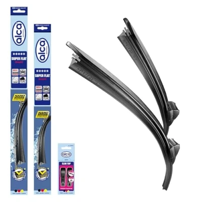 Abbildung von alca® Scheibenwischer Set passend für Skoda Octavia IV (01.2020 10.2024) SUPER Flat Flachbalkenwischer Frontscheibenwischer