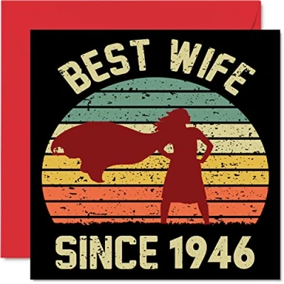 Abbildung von 78. Karte Hochzeitstag Jahrestag für Ehefrau Bester Alles Gute zum Hochzeits Jubiläum Karten den Partner, 145mm Grußkarten Achtundsiebzigster Jahrestage