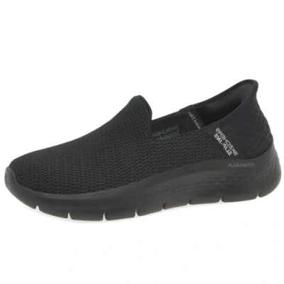 Abbildung von Skechers Hands Free Slip ins Go Walk Damenschuhe mit Flex Technologie, Schwarz, 41 EU Weit