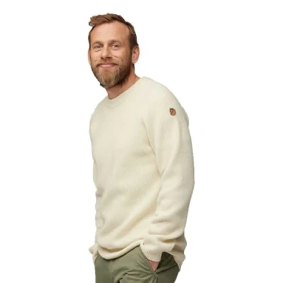 Abbildung von Fjallraven 87165 113 Övik Rib Sweater M Sweatshirt Herren Chalk White Größe L