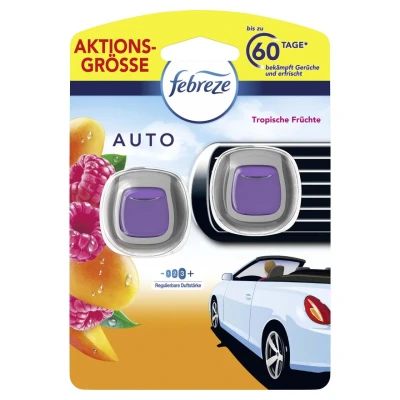 Abbildung von febreze Autoduftspender Tropische Früchte 2x2 ml