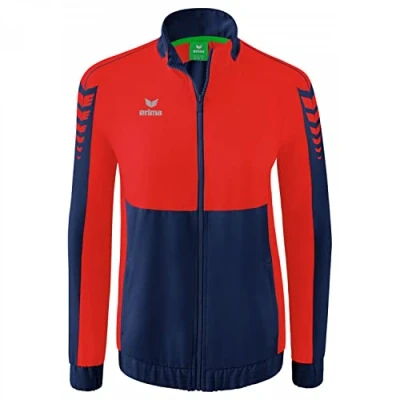 Abbildung von Erima Fussball SIX Wings PRÄSENTATIONS Trainingsjacke, Damen, Größe: 40, Blaurot