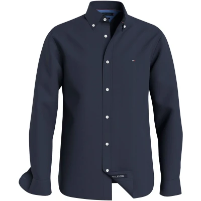 Abbildung von Tommy Hilfiger Pigment DYED Regular FIT Hemd, Herren, Größe: 2XL, Carbon navy