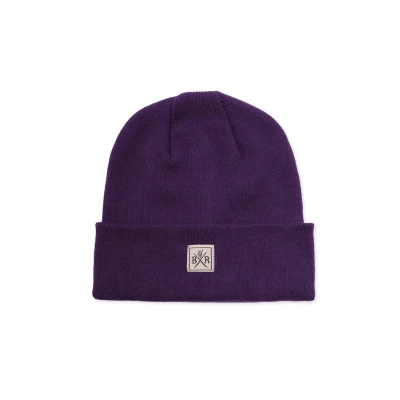 Abbildung von Band of Rascals Kinder Beanie Basic aus Bio Baumwolle, Dark Purple, Gr. Einheitsgröße