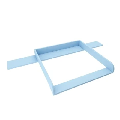 Abbildung von regalik Wickelaufsatz mit Platte für Hemnes von IKEA, Wickeltischaufsatz 50x160 cm Kommoden, Abnehmbar Wickelkommode aufsatz, Abgerundeten Frontplatten, Blau, 2 mm ABS Material