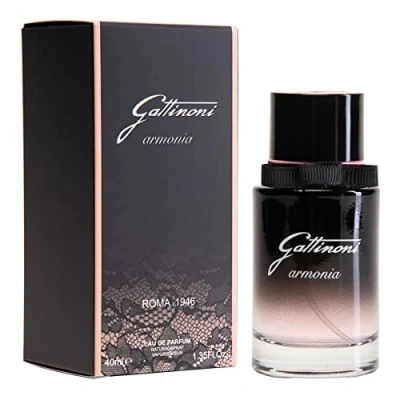 Abbildung von GATTINONI Armonia Roma 1946 Eau de Parfum Damenduft mit blumigem und holzigem Duft, Parfüm für Frauen, das Noten von Frische süßen verbindet, Made in Italy, 40 ml, 1
