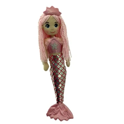 Abbildung von Sweety Toys Meerjungfrauenpuppe 13364 Stoffpuppe Meerjungfrau Prinzessin 45 cm pink