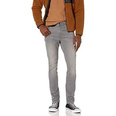 Abbildung von Amazon Essentials Herren Jeans, Komfortabler Stretch, Skinny Fit Passform (Früher Goodthreads), Grau, 28W / 29L