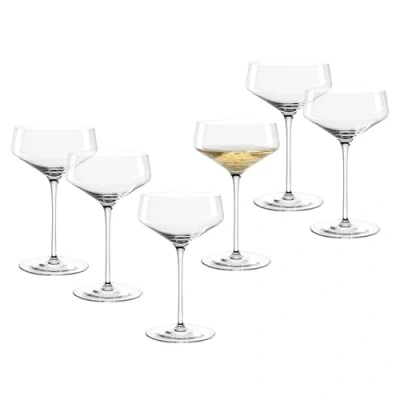 Abbildung von LEONARDO Champagnerglas Champagnerschale PUCCINI, 350 ml, 6er Set, Kristallglas, Spülmaschinenfest und langlebig