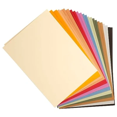 Abbildung von Clairefontaine 960550C Pack mit 50 Blatt Zeichenpapier Tulipe, 160g, DIN A3, säurefrei, 100% Zellulose, 1 Pack, 24 Pastellfarben sortiert